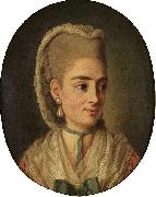 Per Krafft the Elder Portrait of an unknown lady oil